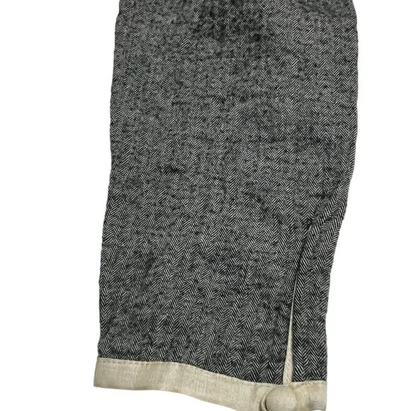 NWT Lemlem Women's Top Grey Ivory Long Sleeve Size Medium Blouse Silk - Picture 3 of 7